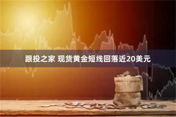 跟投之家 现货黄金短线回落近20美元